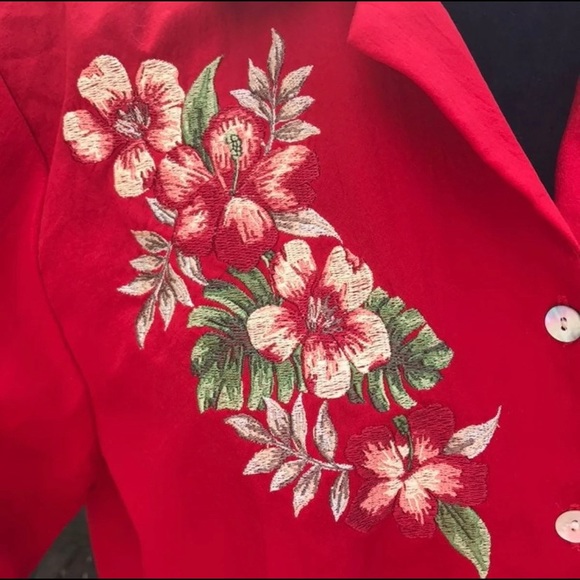 Red Button Down Shirt by BonWorth - Picture 2 of 8